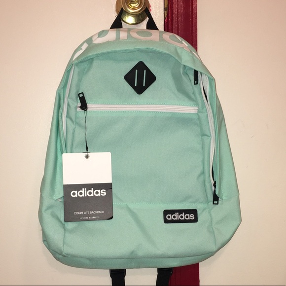 turquoise adidas backpack